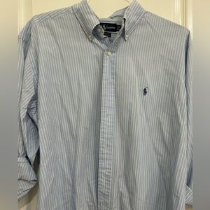 Ralph Lauren Men's Classic Fit 100% Cotton Long Sleeve Button Down Shirt XL